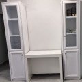 Стол-консоль раскладной белый глянцевый