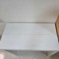 Стол-консоль раскладной белый глянцевый