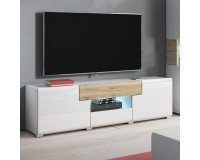 TV тумба TOLEDO - White 41 Мебель, Мебель в гостиную, Модульная мебель, Телевизионные тумбы (TV), TOLEDO White, Коллекция TOLEDO