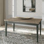 Раскладной обеденный стол EVORA Green 92