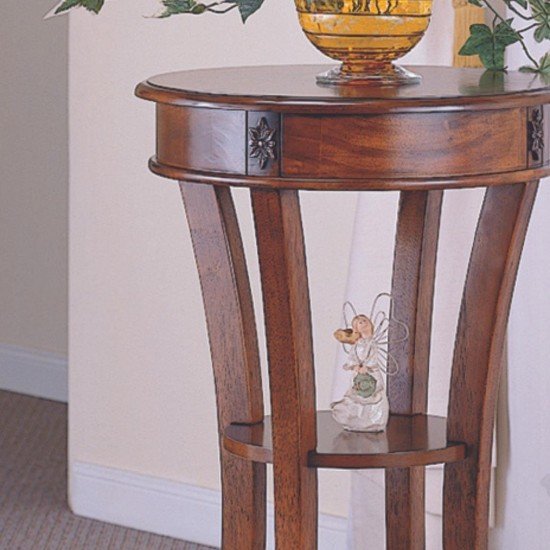 Круглый приставной деревянный столик B0617