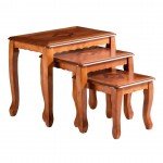 Комплект из трех деревянных журнальных столов ABC362