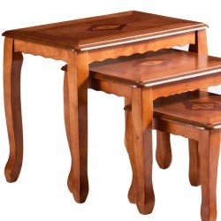 Комплект из трех деревянных журнальных столов ABC362 Комплект из трех деревянных журнальных столов ABC362