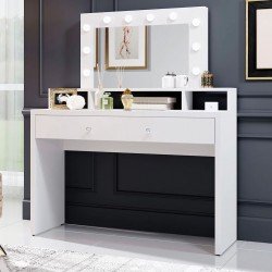 Туалетный столик ARIA с зеркалом и подсветкой Туалетный столик ARIA с зеркалом и подсветкой