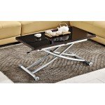 Стол трансформер со стеклянной столешницей