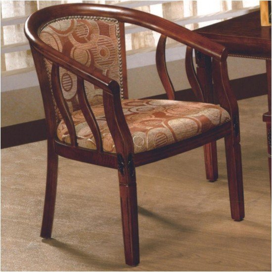 Деревянный стул с подлокотниками 7400-2 Мебель, Столы и Стулья, Стулья, Стулья деревянные, Тканевые стулья, Мебель ROSEWOOD