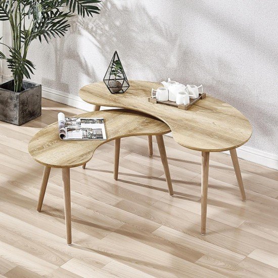 Пара журнальных столиков нестандартной формы, модель 608 Мебель, Журнальные столики, Мебель в гостиную, Журнальные столы, Журнальные столы деревянные