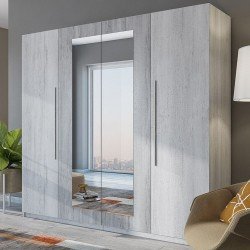 Шкаф для одежды с зеркалом VERA Arctic pine Шкаф для одежды с зеркалом VERA Arctic pine