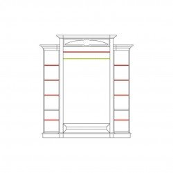 Шкаф 4-х дверный AFRODYTA натуральный шпон 180х206 Шкаф 4-х дверный AFRODYTA натуральный шпон 180х206