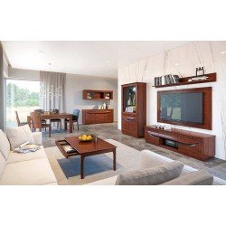 Телевизионная панель большая BARI 166х100 массив дуба