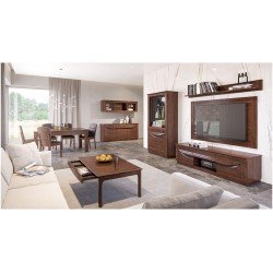 Телевизионная панель BARI 122х100 массив дуба