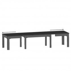 Обеденный стол раскладной BARI 8 ножек массив дуба