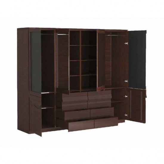 Шкаф для одежды BARI 4-дверный - массив дерева Мебель, Шкафы и гардеробы, Шкафы и Гардеробы, Шкафы распашные, Эксклюзивная мебель, Коллекция BARI, Коллекция BARI Спальня