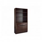 Витрина двойная с открытыми полками BARI - массив дуба