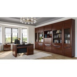 Витрина одинарная с выдвижными ящиками BARI (S) - массив дуба 