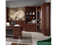 Угловая антресоль BARI (S) со стеклянной дверцей - массив дуба Мебель, Витрины в гостиную, Офисная мебель, Эксклюзивная мебель, Коллекция BARI, Коллекция BARI - Кабинет