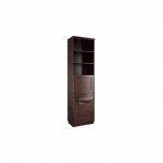 Витрина одинарная высокая с баром BARI - массив дуба 