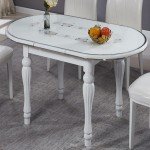 Овальный стол со стеклянной столешницей