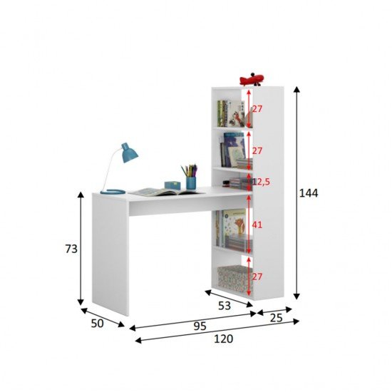 Письменный стол со стеллажом DUPLO