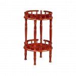 Деревянный сервировочный стол овальной формы 922