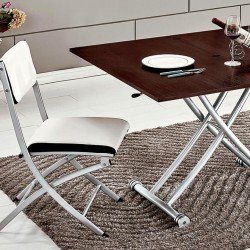 Складной стул белого цвета Складной стул белого цвета