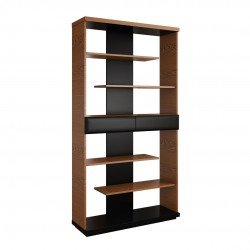 Книжный стеллаж VERANO MAXI - натуральный шпон