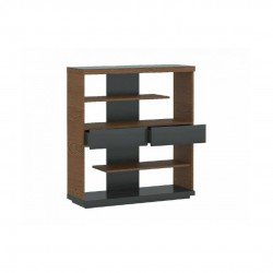 Книжный стеллаж VERANO MINI - натуральный шпон