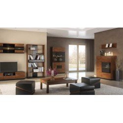 Полка подвесная вертикальная VERANO - натуральный шпон