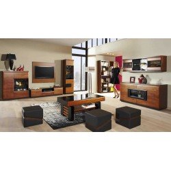 Обеденный стол со складными вставками VERANO - натуральный шпон