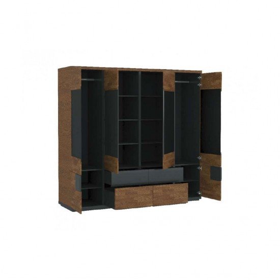 Шкаф 4-створчатый VERANO - массив дуба Мебель, Шкафы и Гардеробы, Шкафы распашные, Эксклюзивная мебель, Коллекция VERANO