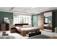 Двуспальная кровать с ящиком BETA - Monastery oak 91 Мебель, Мебель для спальни, Модульная мебель, Кровати, Кровати деревянные, Спальня BETA
