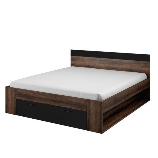 Двуспальная кровать с ящиком BETA - Monastery oak 91 Мебель, Мебель для спальни, Модульная мебель, Кровати, Кровати деревянные, Спальня BETA
