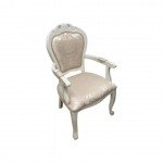 Деревянный стул белого цвета в классическом стиле 308A