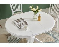 Круглый обеденный стол белый Мебель, Обеденные гарнитуры, Гарнитуры обеденные деревянные, Столы и Стулья, Столы обеденные, Столы круглые