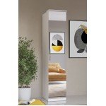 Шкаф однодверный с зеркалом OPTIMA White 57