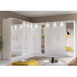 Угловой комплект шкафов OPTIMA White