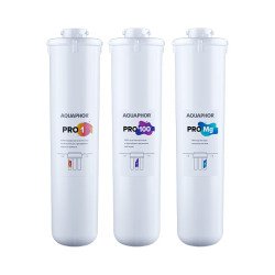Комплект сменных модулей для системы обратного осмоса АКВАФОР Osmo Pro 100  (Pro 1, Pro 100, Pro Mg) Комплект сменных модулей для системы обратного осмоса АКВАФОР Osmo Pro 100  (Pro 1, Pro 100, Pro Mg)