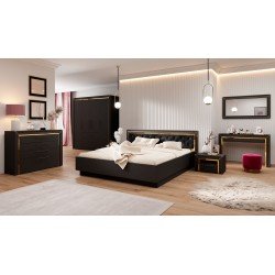 Двуспальная кровать ARNO Black 31 для матраса 160/200 Двуспальная кровать ARNO Black 31 для матраса 160/200