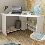 Угловой письменный стол RINO - White