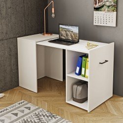 Раздвижной письменный стол SMART - White Раздвижной письменный стол SMART - White