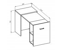 Раздвижной письменный стол SMART - Wotan