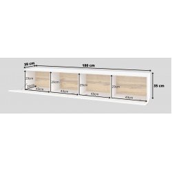 TV тумба навесная AVA White  TV тумба навесная AVA White