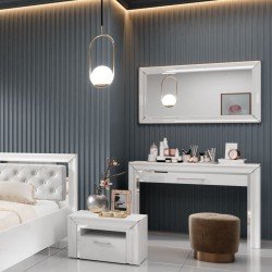 Туалетный столик ARNO White с зеркалом Туалетный столик ARNO White с зеркалом