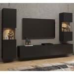 Стенка навесная AVA Black 10