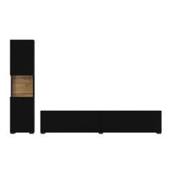 Стенка напольная AVA Black 09 Стенка напольная AVA Black 09