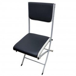 Складной стул черного цвета Складной стул черного цвета