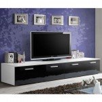 TV тумба DUO White/Black-2