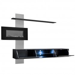 Стенка FLAME E с электрокамином Стенка FLAME E с электрокамином