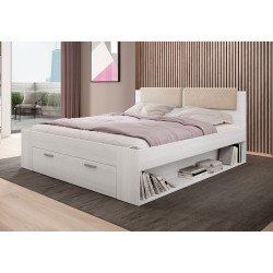Двуспальная кровать с ящиком GALAXY - Abisko ash 51 Двуспальная кровать с ящиком GALAXY - Abisko ash 51