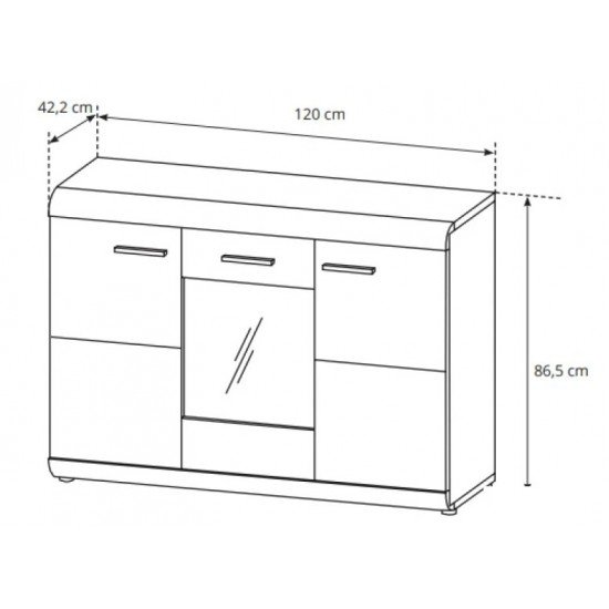 Комод LINK (E-120-3D)